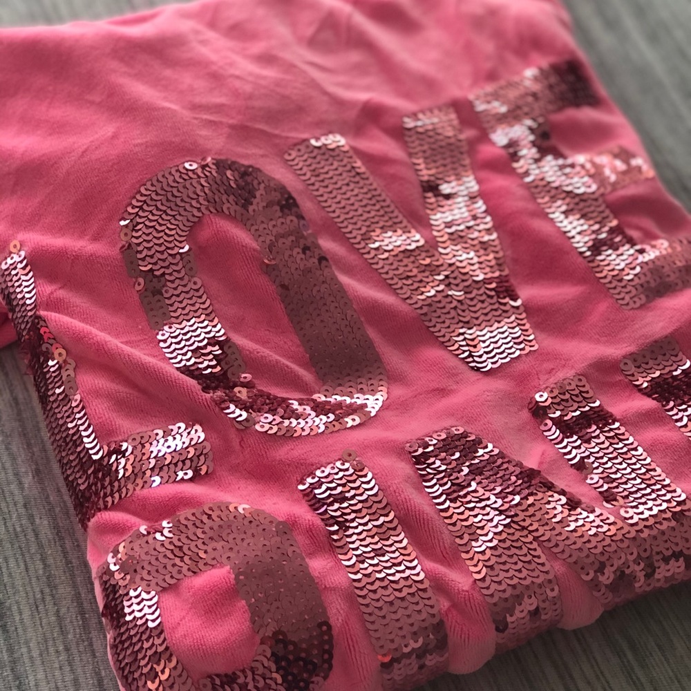 Pink ( Victoria’s Secret) Velour Hoodie
